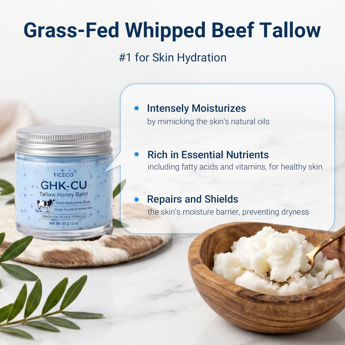 Ficeco GHK-Cu Peptide Balm application on skin