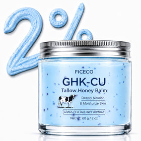 Ficeco GHK-Cu Peptide Tallow and Honey Balm 2 Oz front view