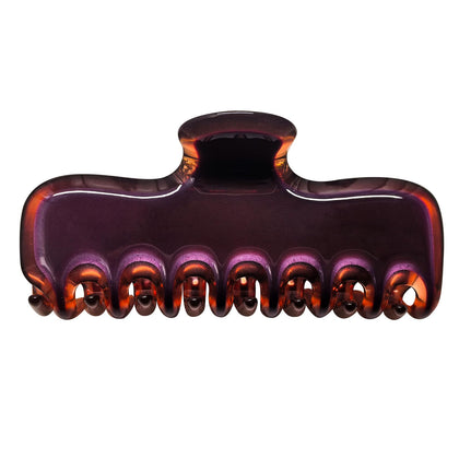 FidesAmor Large Hair Claw Clip in dark brown front view