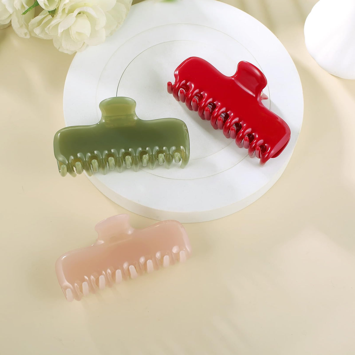 FidesAmor Large Hair Claw Clip packaging in white box