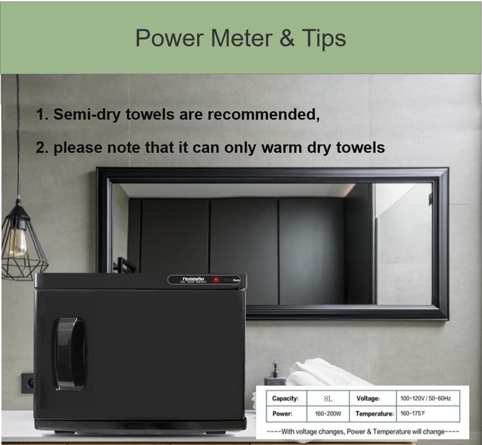 Findabetter Hot Towel Warmer 8L in salon setting