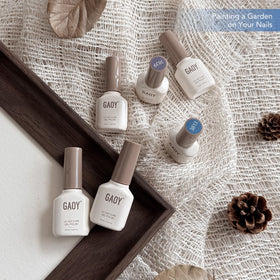 Finished manicure using GAOY gel nail polish set