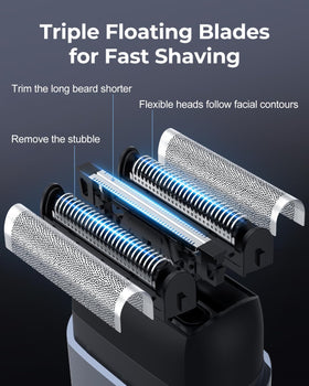 FIRE ROSE Mini Electric Foil Shaver with magnetic dust cap