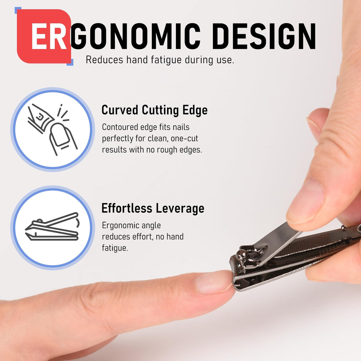 firiKer Nail Clippers Set in travel pouch