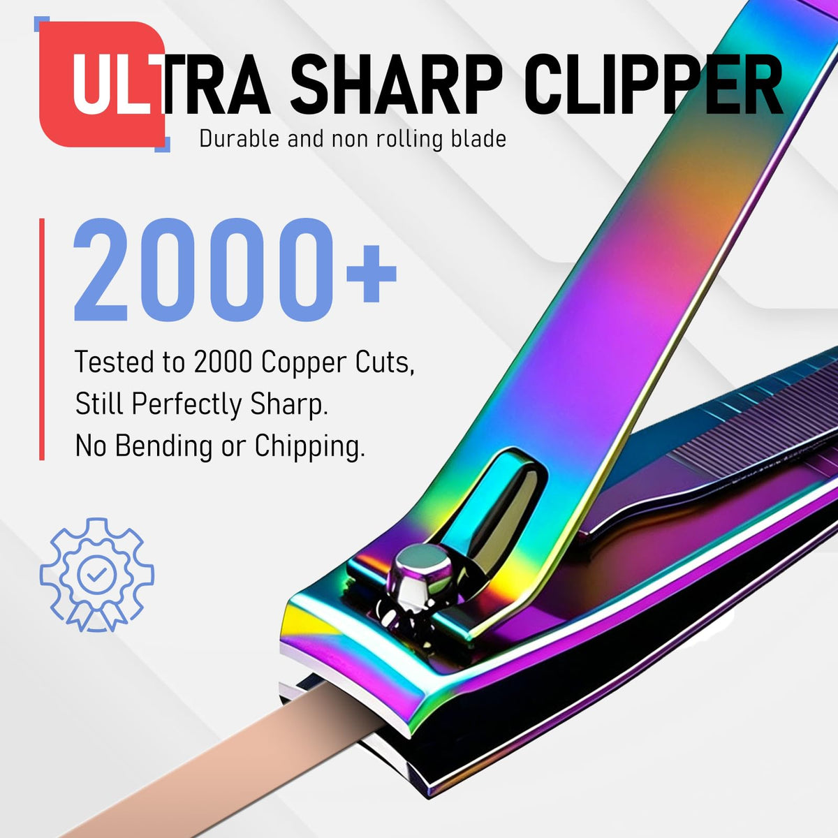 firiKer Nail Clippers Set side view highlighting grip