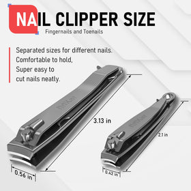 firiKer Nail Clippers Set with built-in nail file