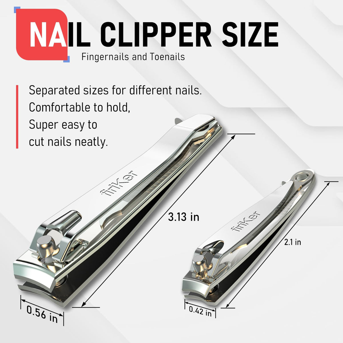 firiKer Nail Clippers stainless steel blades close-up