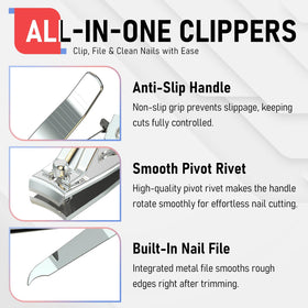 firiKer Nail Clippers stylish polished surface