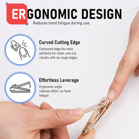 firiKer Nail Clippers with key chain holes for portability