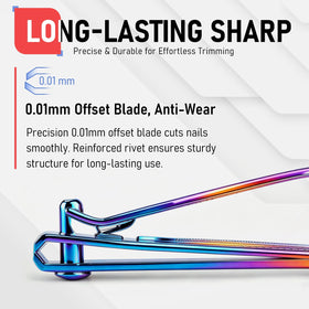 firiKer small fingernail clipper with built-in nail file