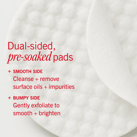First Aid Beauty Brighten and Glow Facial Radiance Pads close-up of bumpy side