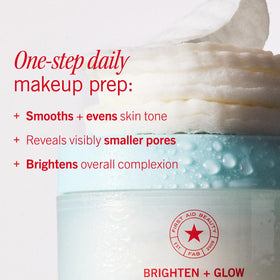 First Aid Beauty Brighten and Glow Facial Radiance Pads close-up of smooth side