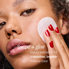 First Aid Beauty Brighten and Glow Facial Radiance Pads showing dual-sided texture