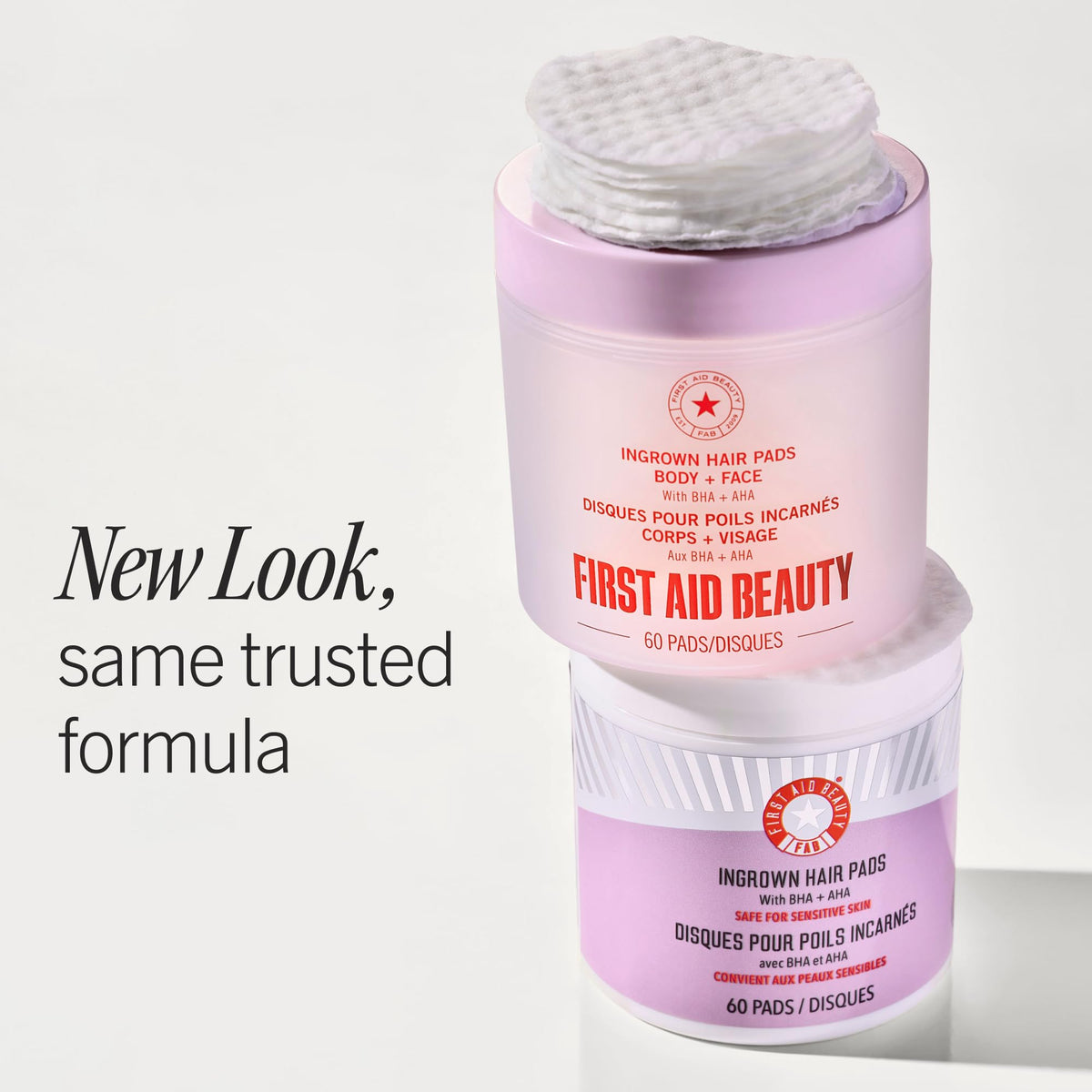 First Aid Beauty Ingrown Hair Pads showing individual pad