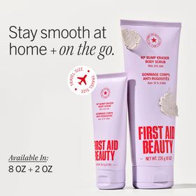 First Aid Beauty KP Bump Eraser Body Scrub showing pumice beads
