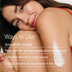 First Aid Beauty KP Bump Eraser Body Scrub with natural ingredients