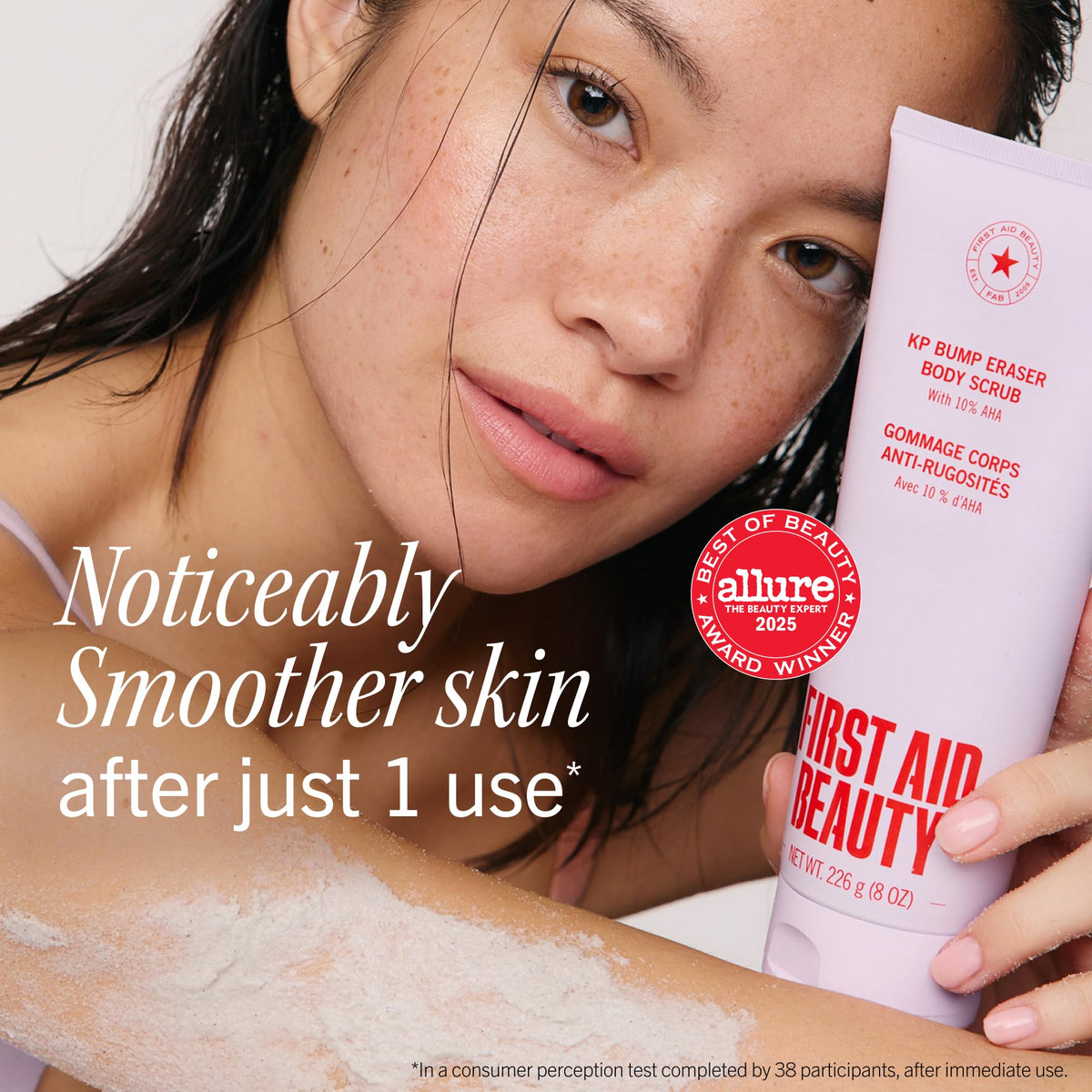 First Aid Beauty KP Bump Eraser Scrub texture close-up