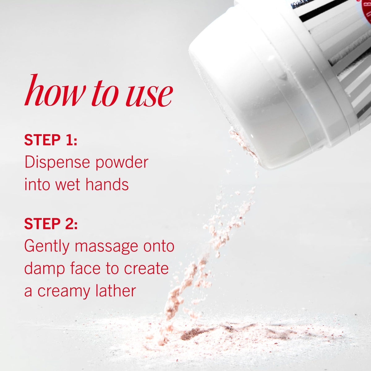 First Aid Beauty Micro Powder Exfoliant in a bathroom setting