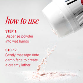 First Aid Beauty Micro Powder Exfoliant in a bathroom setting