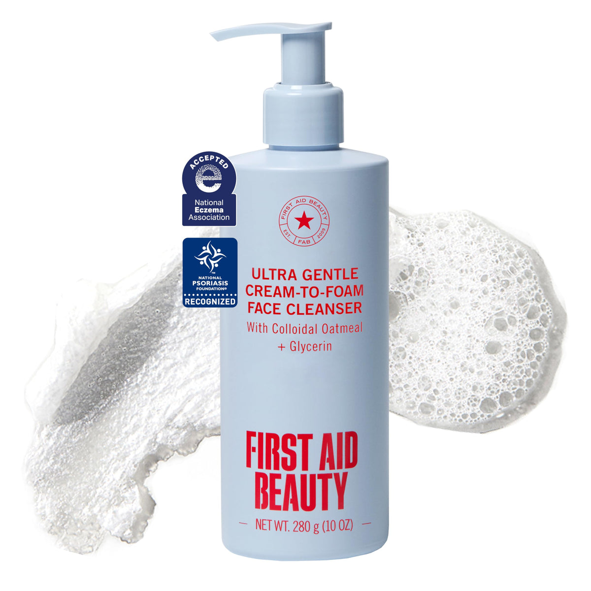 First Aid Beauty Ultra Gentle Cleanser 10 oz front view