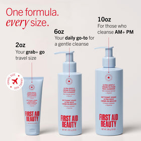 First Aid Beauty Ultra Gentle Cleanser 10 oz packaging details