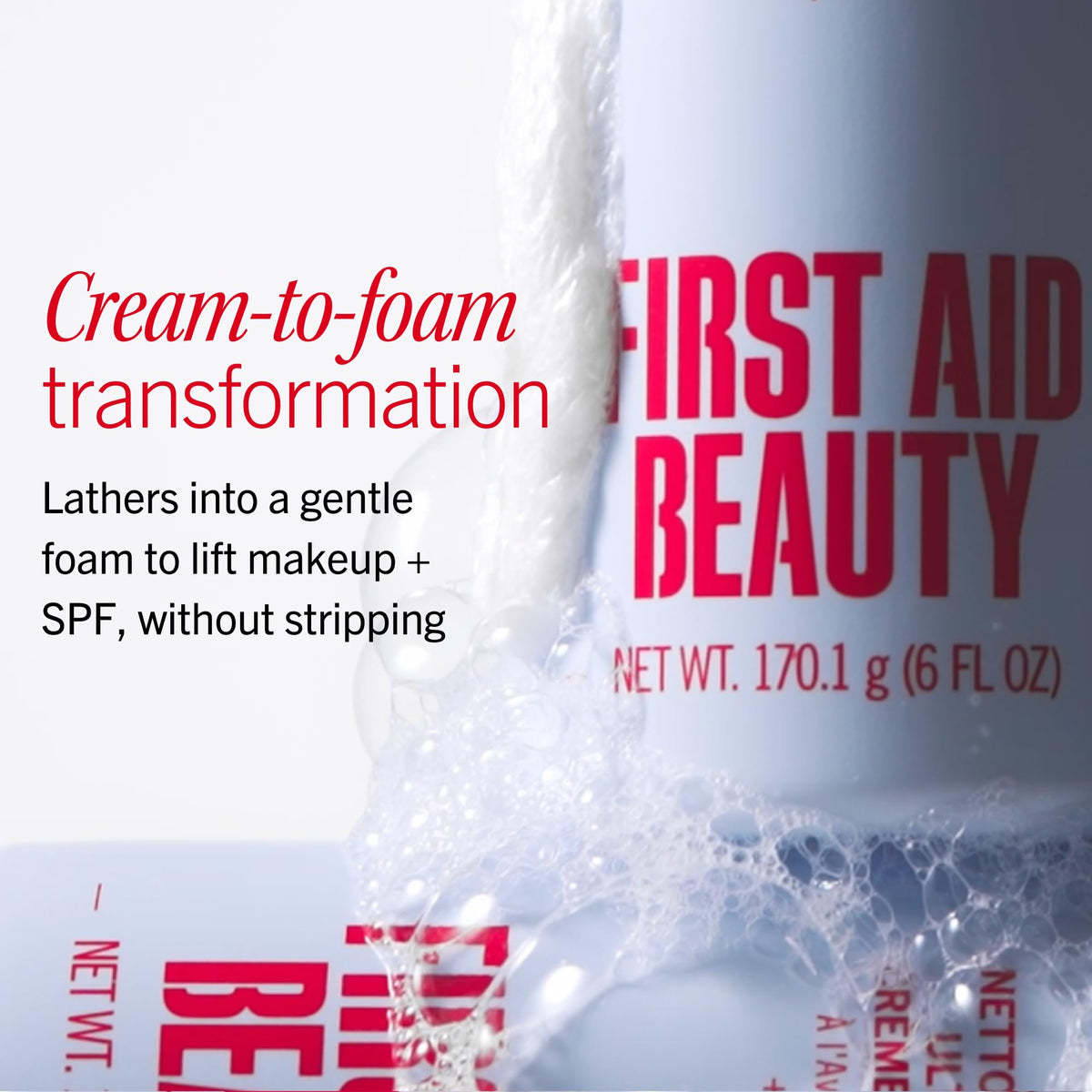 First Aid Beauty Ultra Gentle Cleanser texture close-up