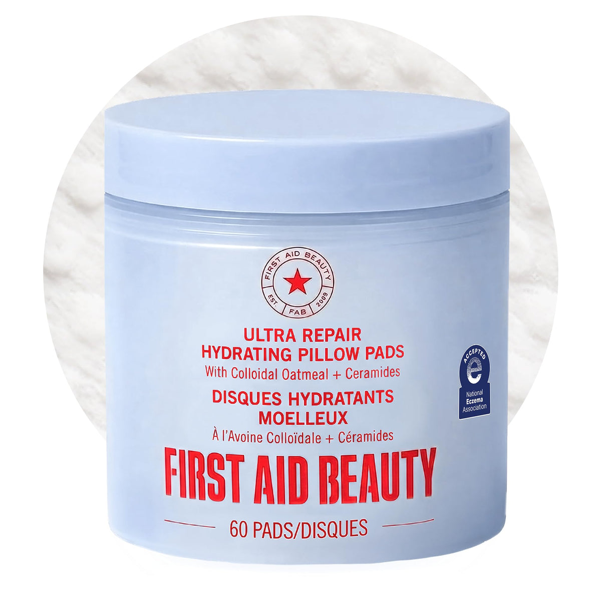 First Aid Beauty Ultra Repair Hydrating Pillow Pads front view