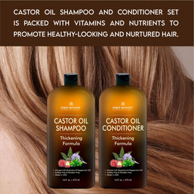 First Botany Anti Hair Loss Shampoo and Conditioner Set on a bathroom shelf