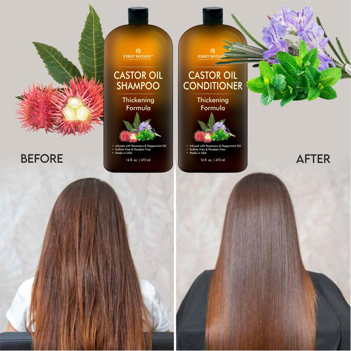 First Botany Anti Hair Loss Shampoo bottle with label