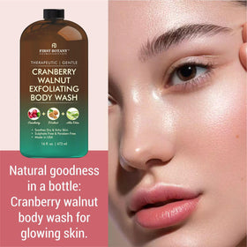 First Botany Body Wash 16 Fl Oz Cranberry Walnut back view