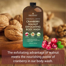 First Botany Body Wash 16 Fl Oz Cranberry Walnut with pump
