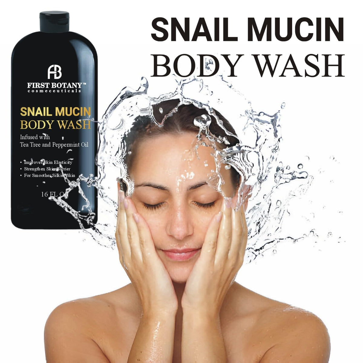 First Botany Body Wash 16 fl oz side view highlighting the bottle design