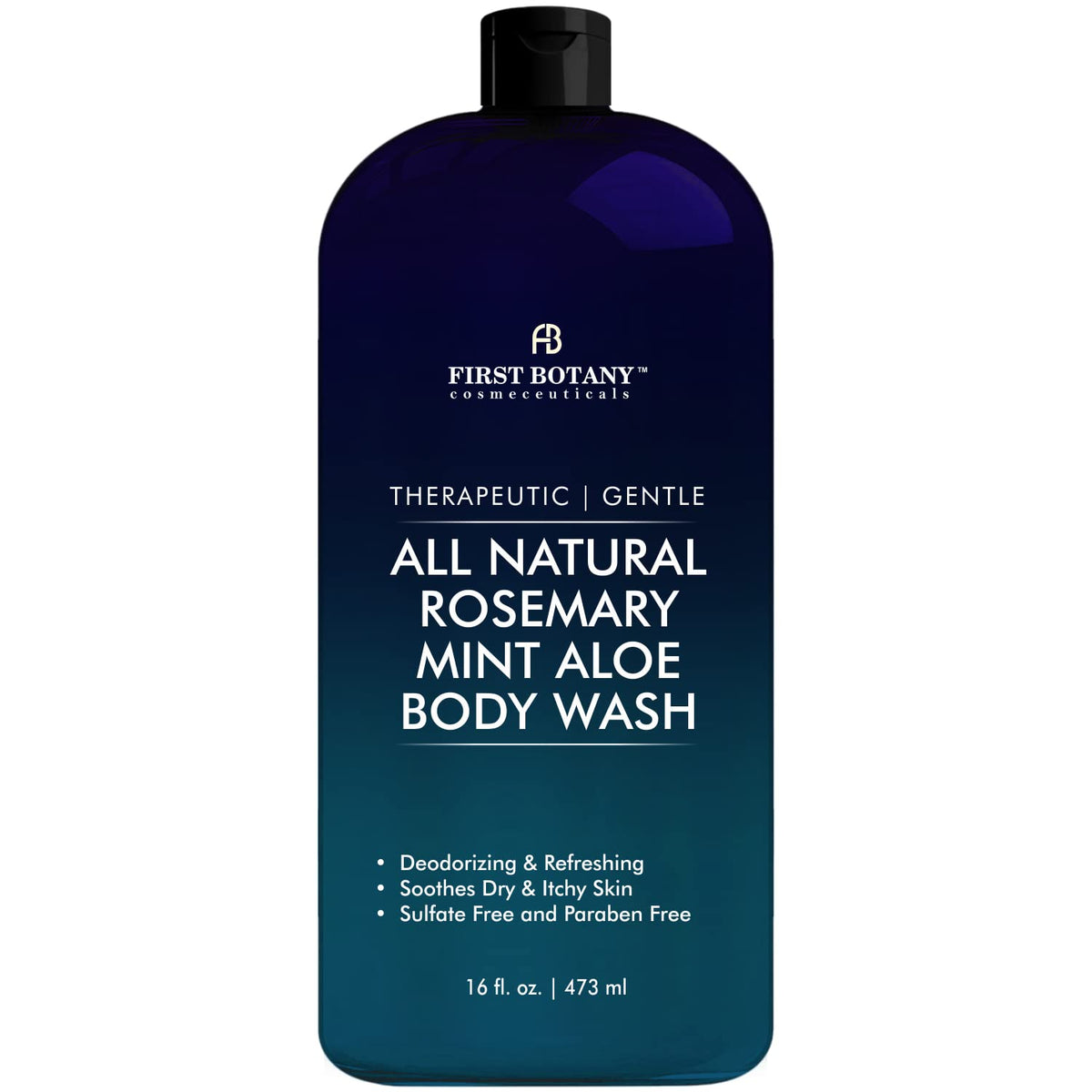 First Botany Rosemary Mint Body Wash 16 fl oz front view