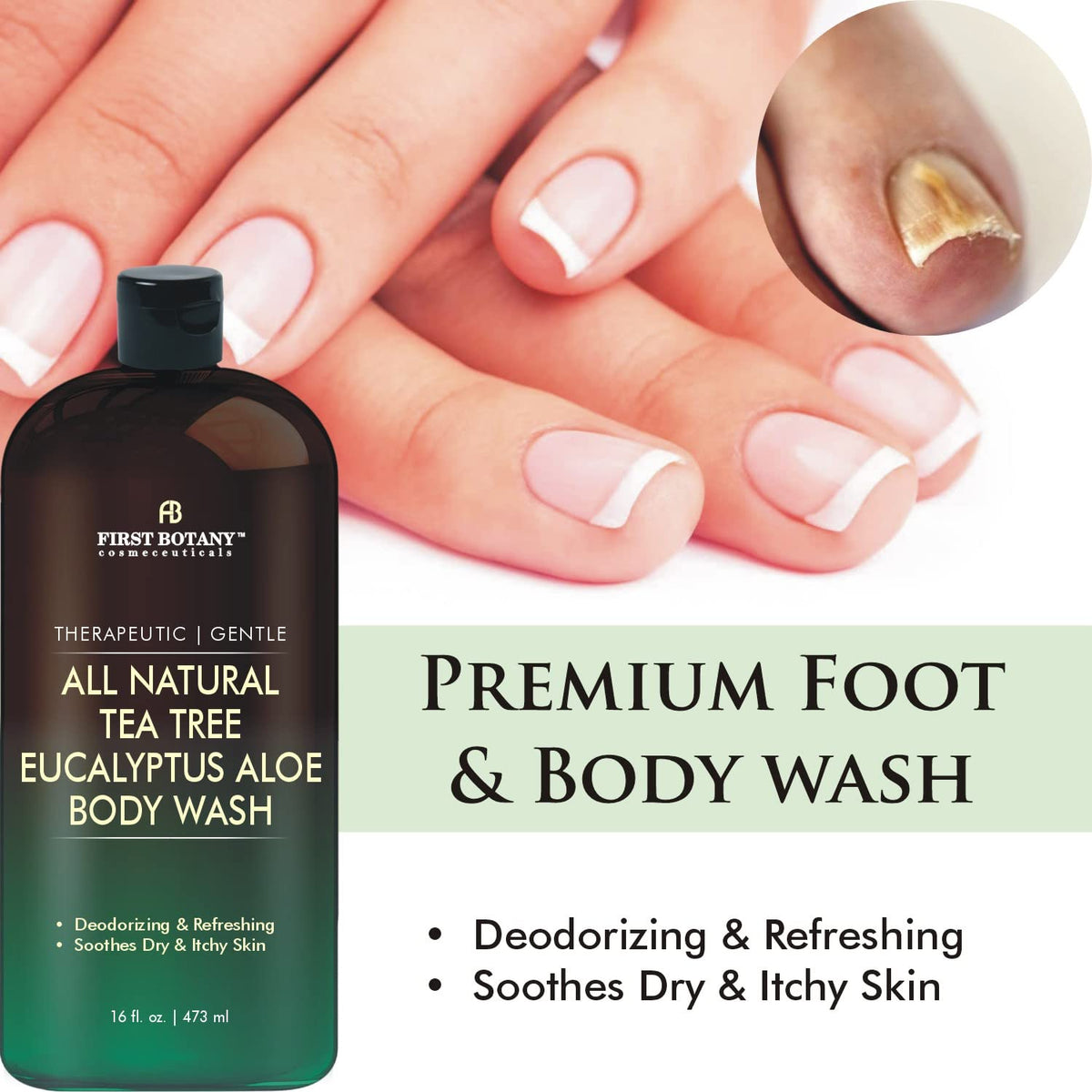 First Botany Tea Tree Eucalyptus Body Wash side view