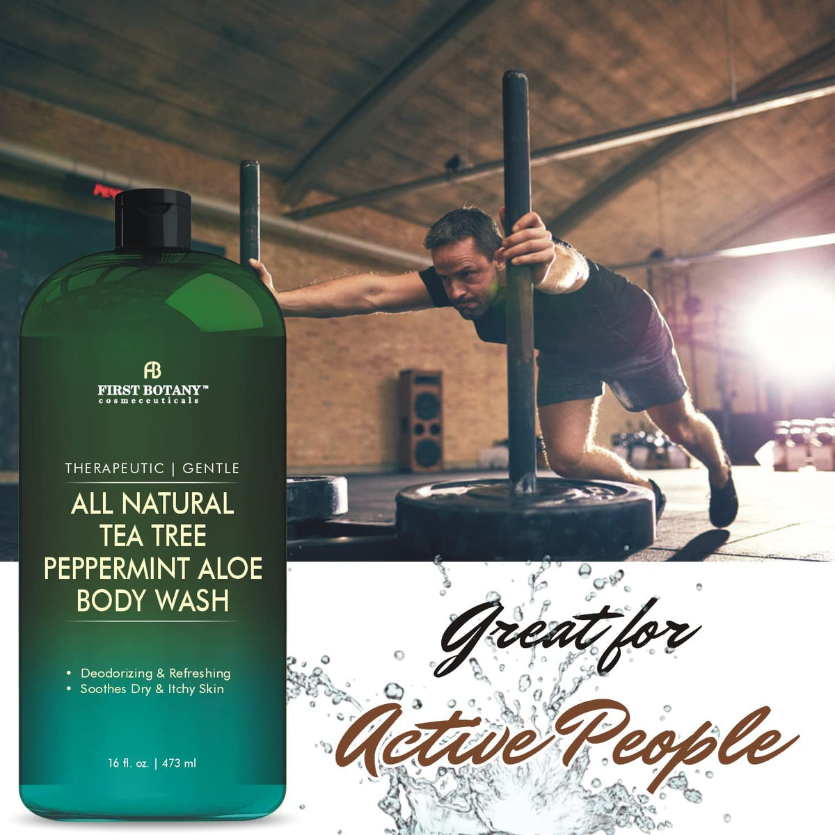 First Botany Tea Tree Mint Body Wash texture on hand