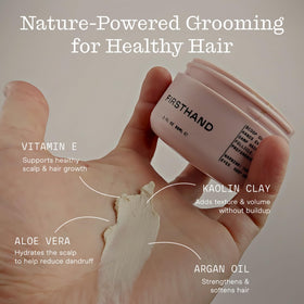 Firsthand Hair Clay Pomade application on hair