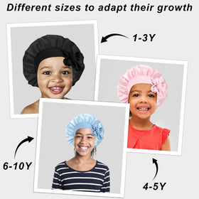 FIRSTPELLA Kids Silk Bonnet worn by a child