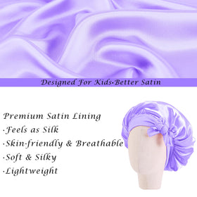 FIRSTPELLA Kids Silk Satin Bonnets in packaging