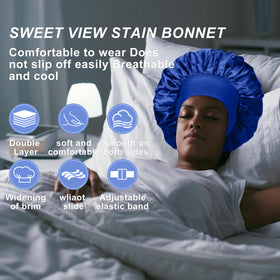 FIRSTPELLA Silk Bonnet purple colour displayed flat