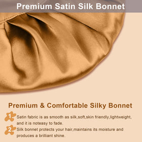 FIRSTPELLA Silk Hair Bonnet in a stylish bedroom setting