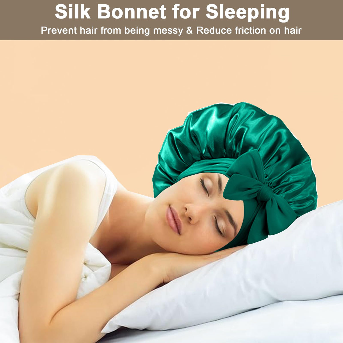 FIRSTPELLA Silk Hair Bonnet lifestyle scene