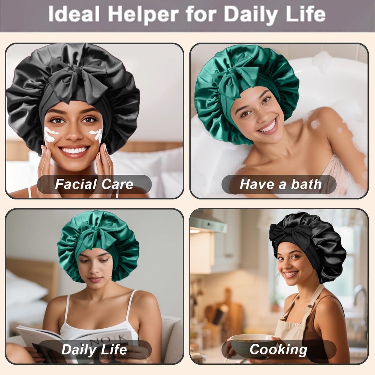 FIRSTPELLA Silk Hair Bonnet packaging