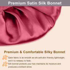 FIRSTPELLA Silk Hair Bonnet showing inside material