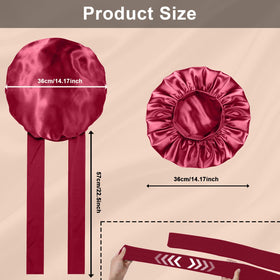 FIRSTPELLA Silk Hair Bonnets in both colours side by side