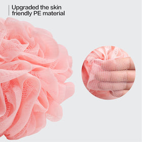 Fishent Loofah Bath Sponge with rich foam in a bath
