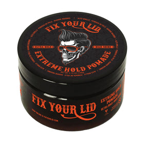 Fix Your Lid Extreme Hold Hair Pomade 3.75 oz front view