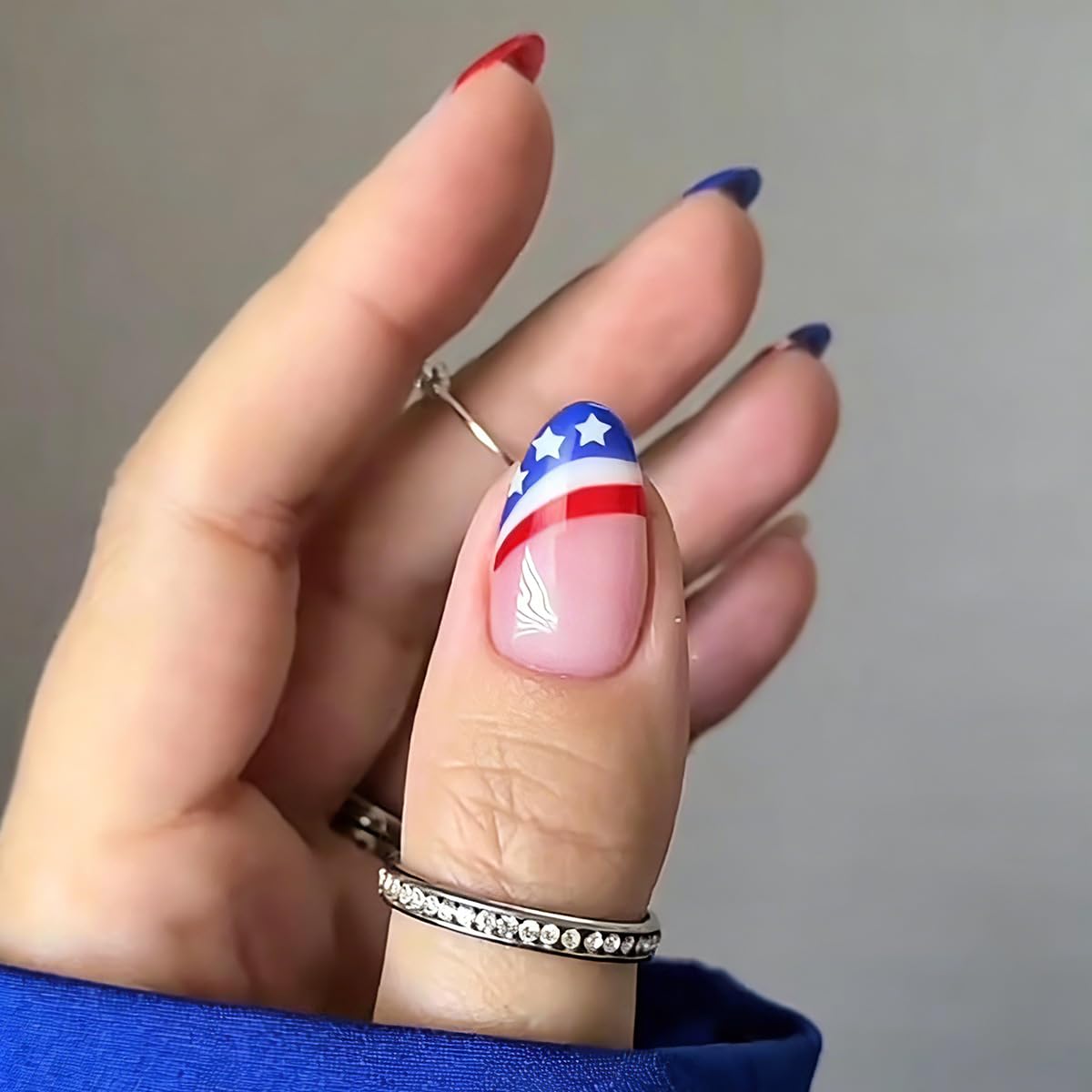 FJSMTOPl 24Pcs acrylic press on nails packaging