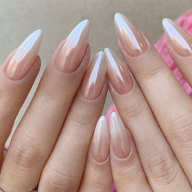 FJSMTOPl Ombre Press on Nails Almond full view