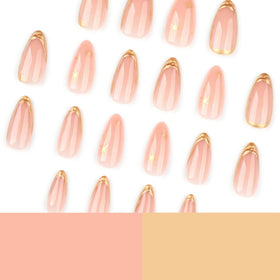 FJSMTOPl press on nails applied on hands for a stylish look