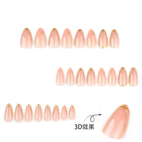 FJSMTOPl press on nails package contents including nail file and glue stickers
